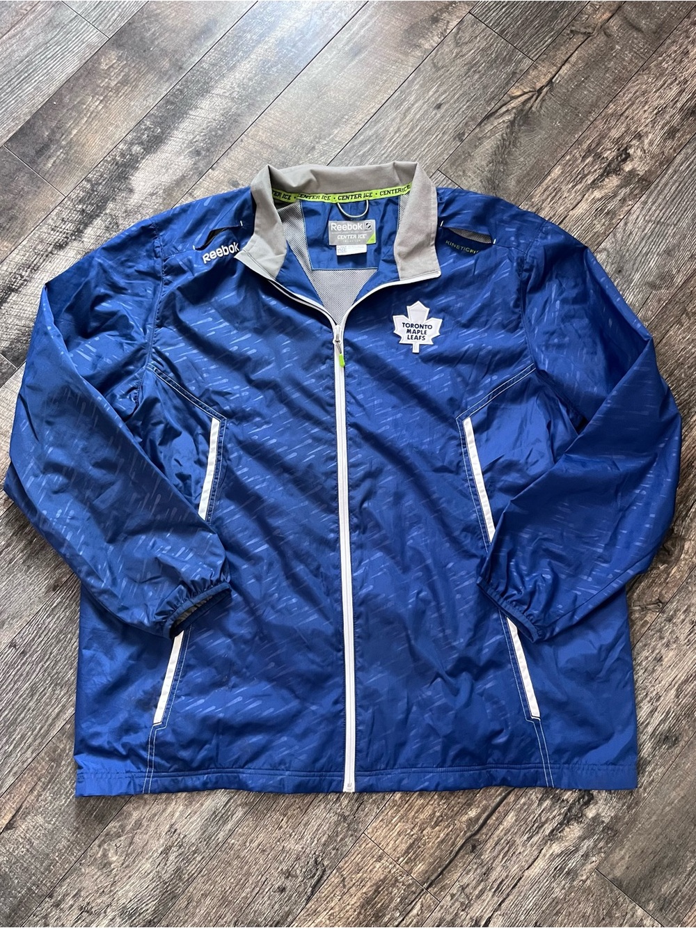 Reebok Toronto Maple Leafs Blue Lightweight Full-Zip Jacket 2XL